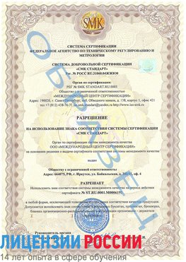 Образец разрешение Пикалево Сертификат ISO 50001